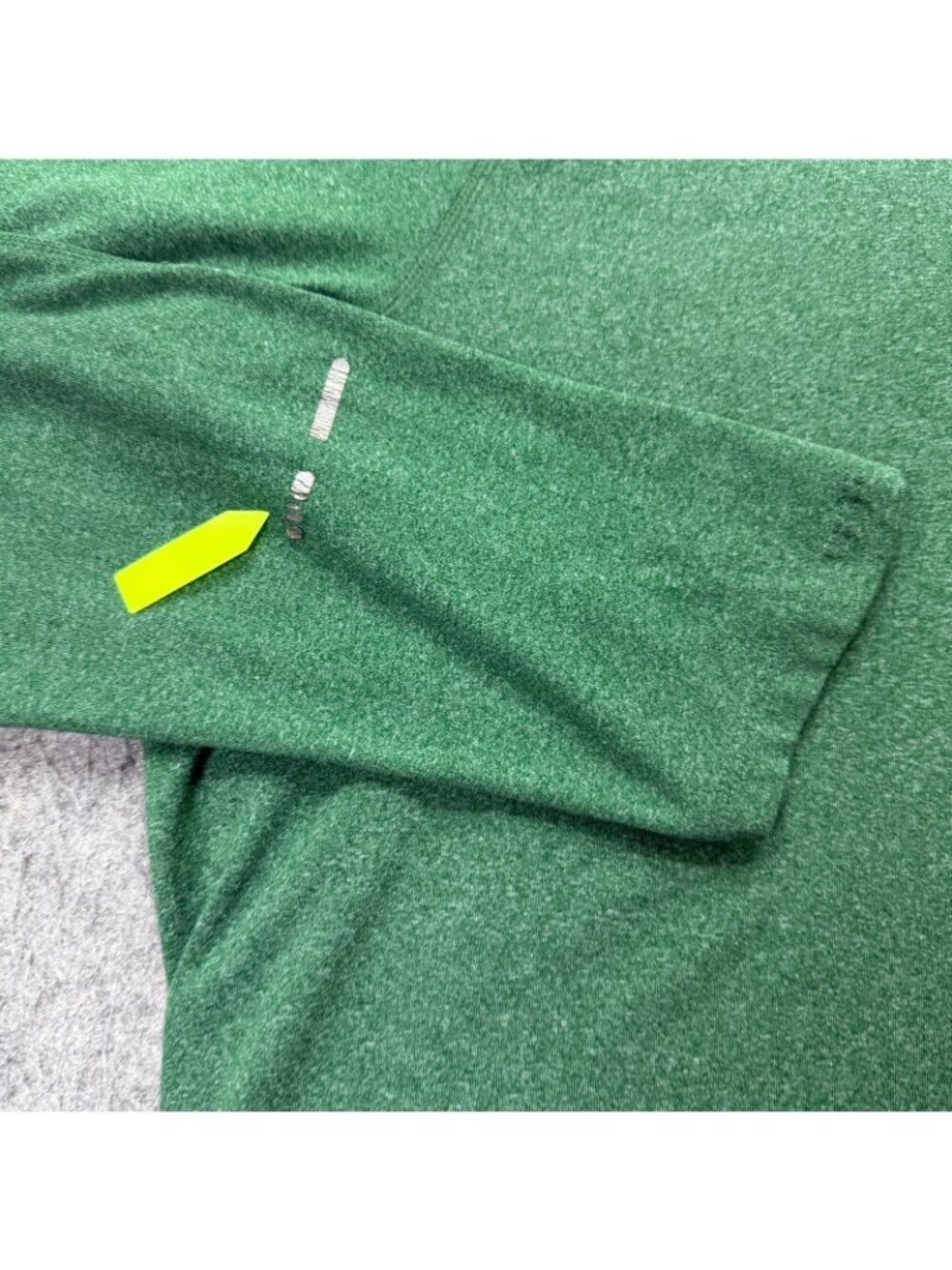Nike Element Running 1/4 Zip Pullover Men S Green Reflective Stretch 519199 - Picture 4 of 16